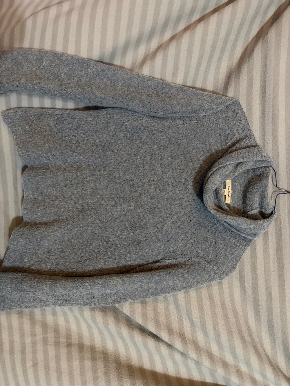 Free People women’s Heather Blue Turtleneck Sweater